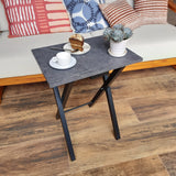 Mesa Auxiliar Onix Negro 48.5x70cm Cuadrado - Mesas Auxiliares | Bylmo