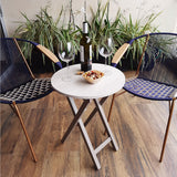 Mesa Auxiliar Artico Crema 45x4cm Circular - Mesas Auxiliares | Bylmo