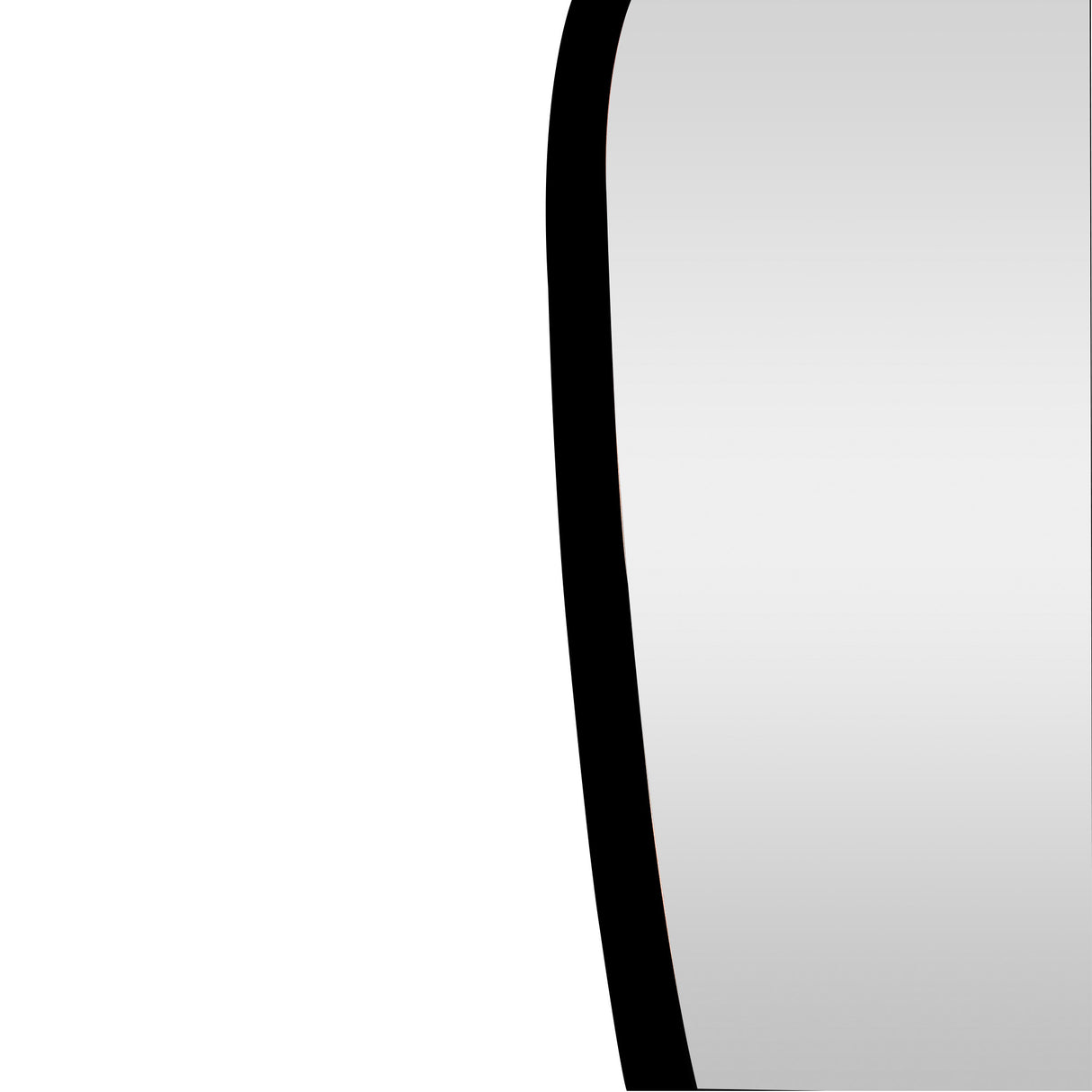 Espejo Niza Asimétrico Negro 70x90cm con Marco en Madera MDF - Espejos Decorativos | Bylmo