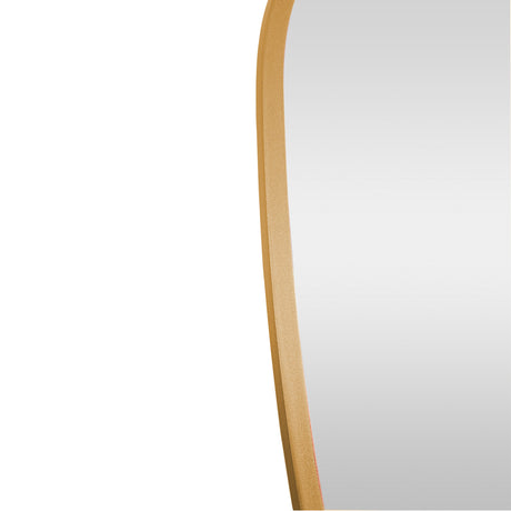 Espejo Niza Asimétrico Dorado 70x90cm con Marco en Madera MDF - Espejos Decorativos | Bylmo