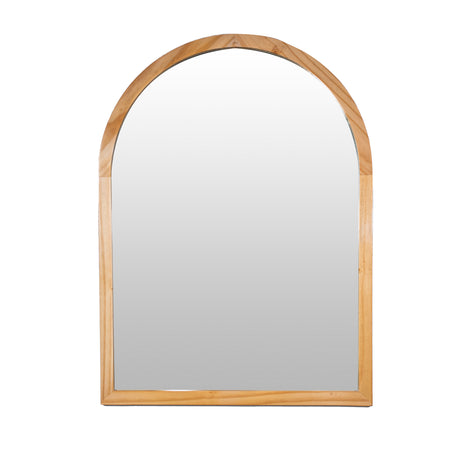 Espejo Visee Arco Superior 60x80cm con Marco en Madera Clara Natural - Espejos Decorativos | Bylmo
