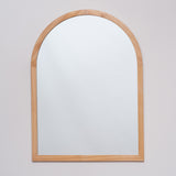 Espejo Visee Arco Superior 80x120cm con Marco en Madera Clara Natural - Espejos Decorativos | Bylmo