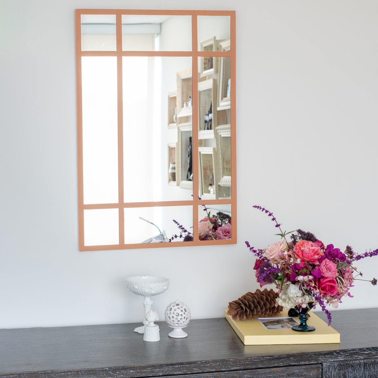 Espejo Visee Rectangular Cobre 90x170cm con Marco Metálico - Espejos Decorativos | Bylmo
