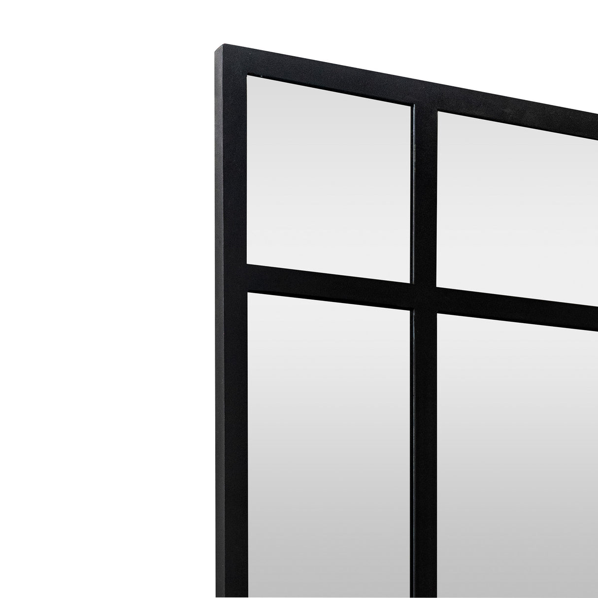 Espejo Visee Rectangular Negro 90x170cm con Marco Metálico - Espejos Decorativos | Bylmo