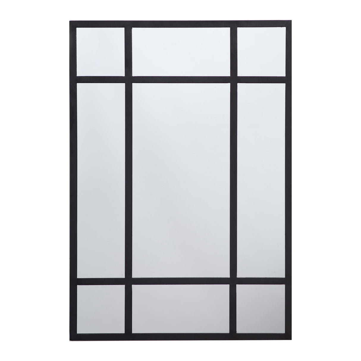 Espejo Visee Rectangular Negro 90x170cm con Marco Metálico - Espejos Decorativos | Bylmo