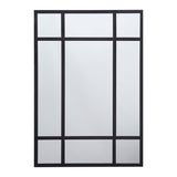 Espejo Visee Rectangular Negro 90x170cm con Marco Metálico - Espejos Decorativos | Bylmo