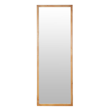 Espejo Dallas Rectangular 60x160cm con Marco en Madera Clara Natural - Espejos Decorativos | Bylmo
