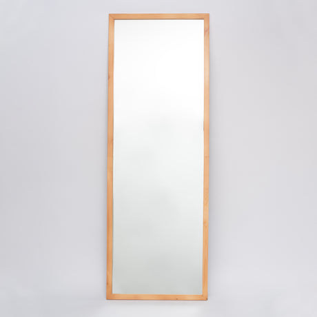 Espejo Dallas Rectangular 60x160cm con Marco en Madera Clara Natural - Espejos Decorativos | Bylmo