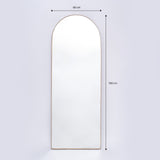 Espejo Ibiza Arco Superior Dorado 60x160cm con Marco Metálico - Espejos Decorativos | Bylmo