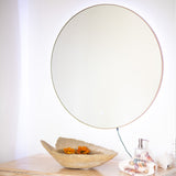 Espejo Visee Redondo Cobre 60x60cm con Marco Metálico - Espejos Decorativos | Bylmo