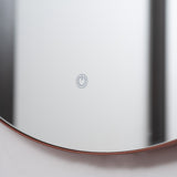 Espejo Visee Redondo Cobre 60x60cm con Marco Metálico - Espejos Decorativos | Bylmo