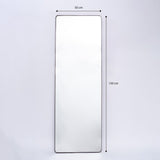 Espejo Salamanca Rectangular Negro 50x150cm con Marco Metálico - Espejos Decorativos | Bylmo