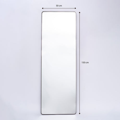 Espejo Salamanca Rectangular Negro 50x150cm con Marco Metálico - Espejos Decorativos | Bylmo