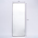 Espejo Salamanca Rectangular Negro 60x160cm con Marco Metálico - Espejos Decorativos | Bylmo