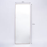 Espejo de Pared Salamanca Plata 60x160cm Cuadrado con Marco Metalico - ESPEJOS DE PARED | Bylmo