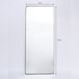 Espejo Salamanca Rectangular Negro 70x170cm con Marco Metálico - Espejos Decorativos | Bylmo