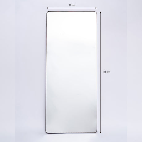 Espejo Salamanca Rectangular Negro 70x170cm con Marco Metálico - Espejos Decorativos | Bylmo