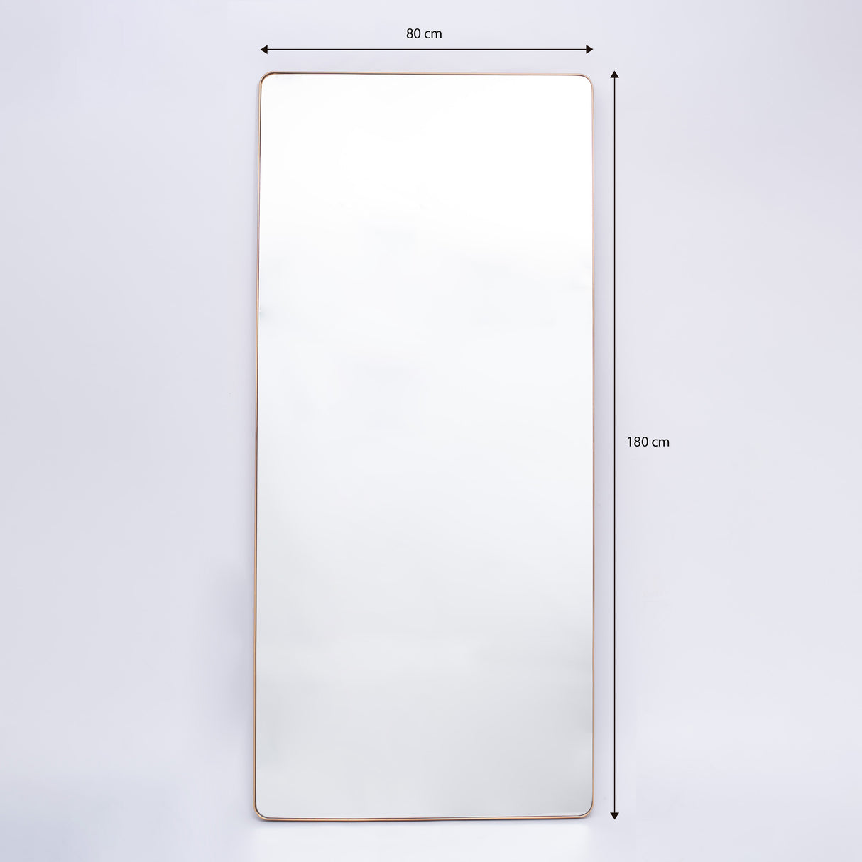 Espejo Salamanca Rectangular Dorado 80x180cm con Marco Metálico - Espejos Decorativos | Bylmo