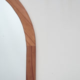 Espejo Visee Ovalado Tabaco 40x80cm con Marco en Madera - Espejos Decorativos | Bylmo