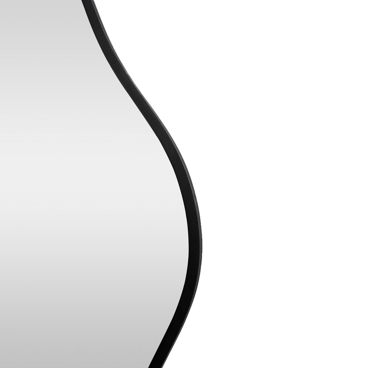 Espejo Dalí Asimétrico Negro 70x120cm con Marco en Madera MDF - Espejos Decorativos | Bylmo