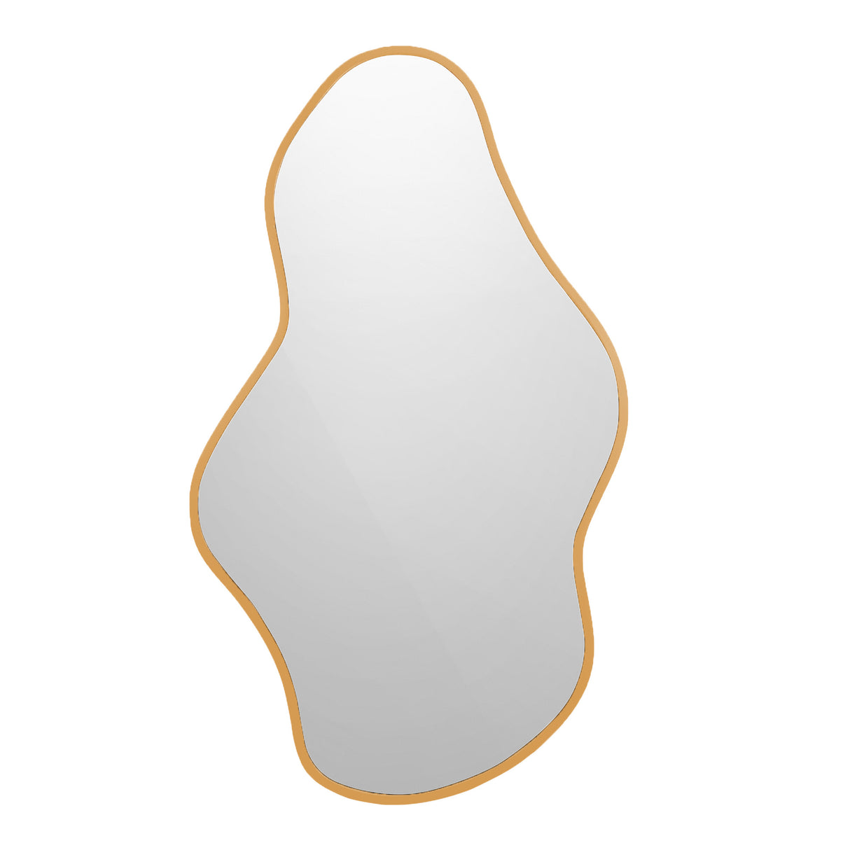Espejo Dalí Asimétrico Dorado 70x120cm con Marco en Madera MDF - Espejos Decorativos | Bylmo