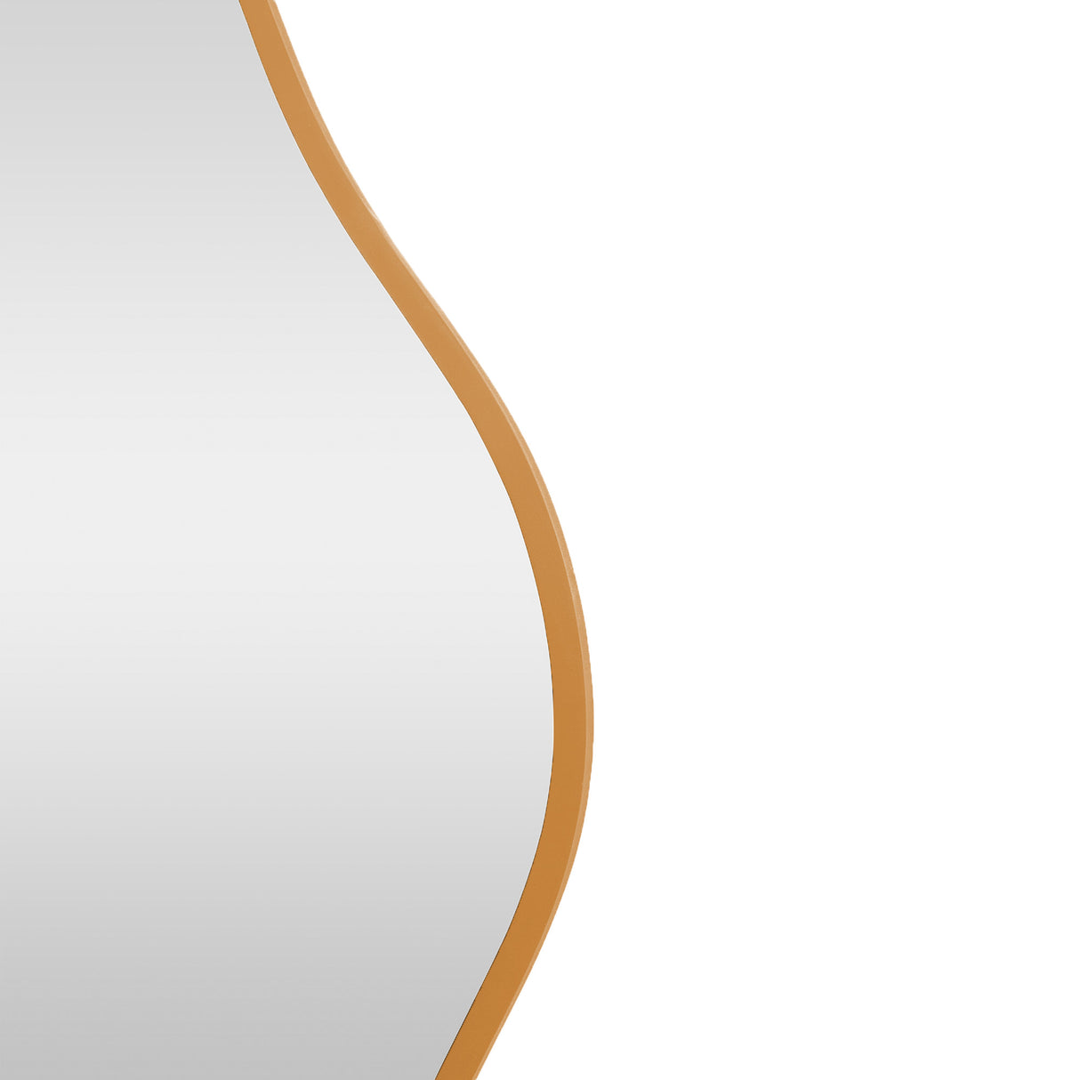 Espejo Dalí Asimétrico Dorado 70x120cm con Marco en Madera MDF - Espejos Decorativos | Bylmo