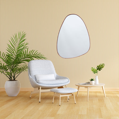 Espejo Visee Asimétrico Cobre 60x80cm con Marco Metálico - Espejos Decorativos | Bylmo