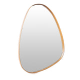 Espejo Visee Asimétrico Dorado 60x80cm con Marco Metálico - Espejos Decorativos | Bylmo