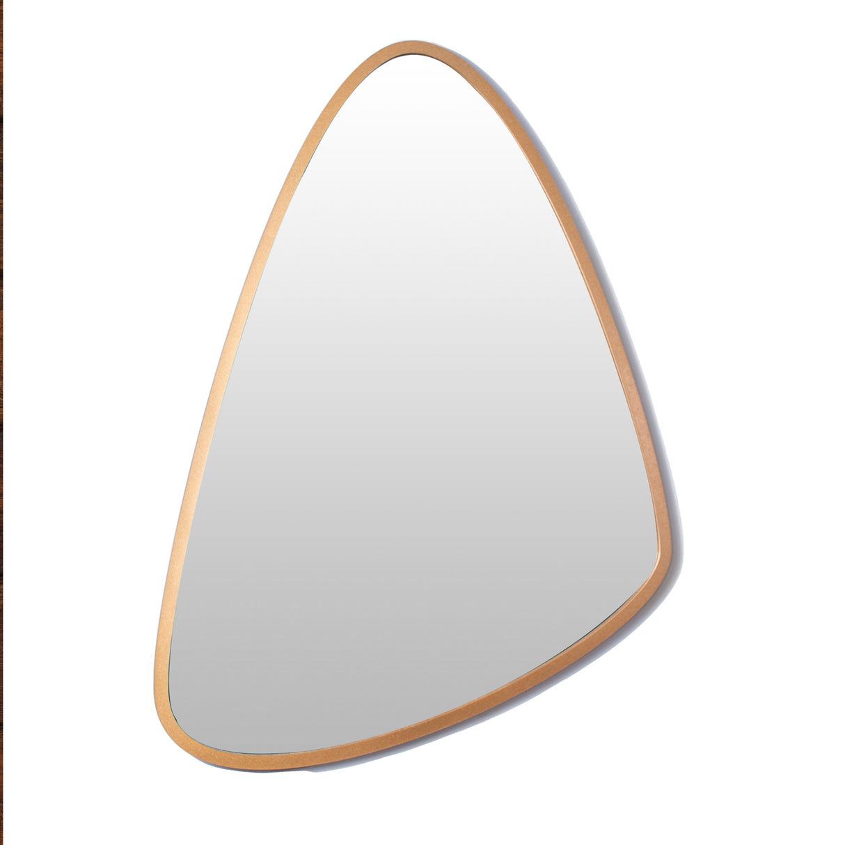 Espejo Visee Asimétrico Dorado 60x80cm con Marco en Madera - Espejos Decorativos | Bylmo