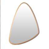 Espejo Visee Asimétrico Dorado 60x80cm con Marco en Madera - Espejos Decorativos | Bylmo