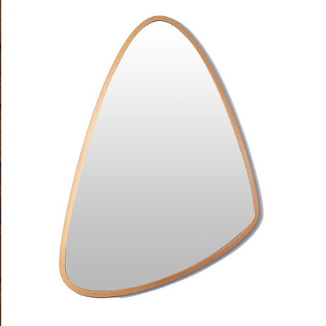 Espejo Visee Asimétrico Dorado 60x80cm con Marco en Madera - Espejos Decorativos | Bylmo