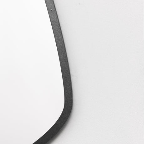 Espejo Visee Asimétrico Negro 60x80cm con Marco en Madera - Espejos Decorativos | Bylmo