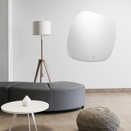 Espejo Chicago Asimétrico 80x80cm Sin Marco con Luz Led - Espejos Decorativos | Bylmo