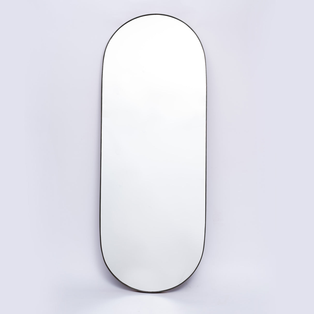 Espejo Visee Ovalado Negro 50x150cm con Marco Metálico - Espejos Decorativos | Bylmo