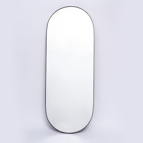 Espejo Visee Ovalado Negro 70x170cm con Marco Metálico - Espejos Decorativos | Bylmo