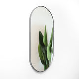 Espejo de Pared Plata 70x170cm Ovalado con Marco Metalico - ESPEJOS DE PARED | Bylmo