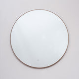 Espejo Visee Redondo Dorado 80x80cm con Luz Led y Marco Metálico - Espejos Decorativos | Bylmo