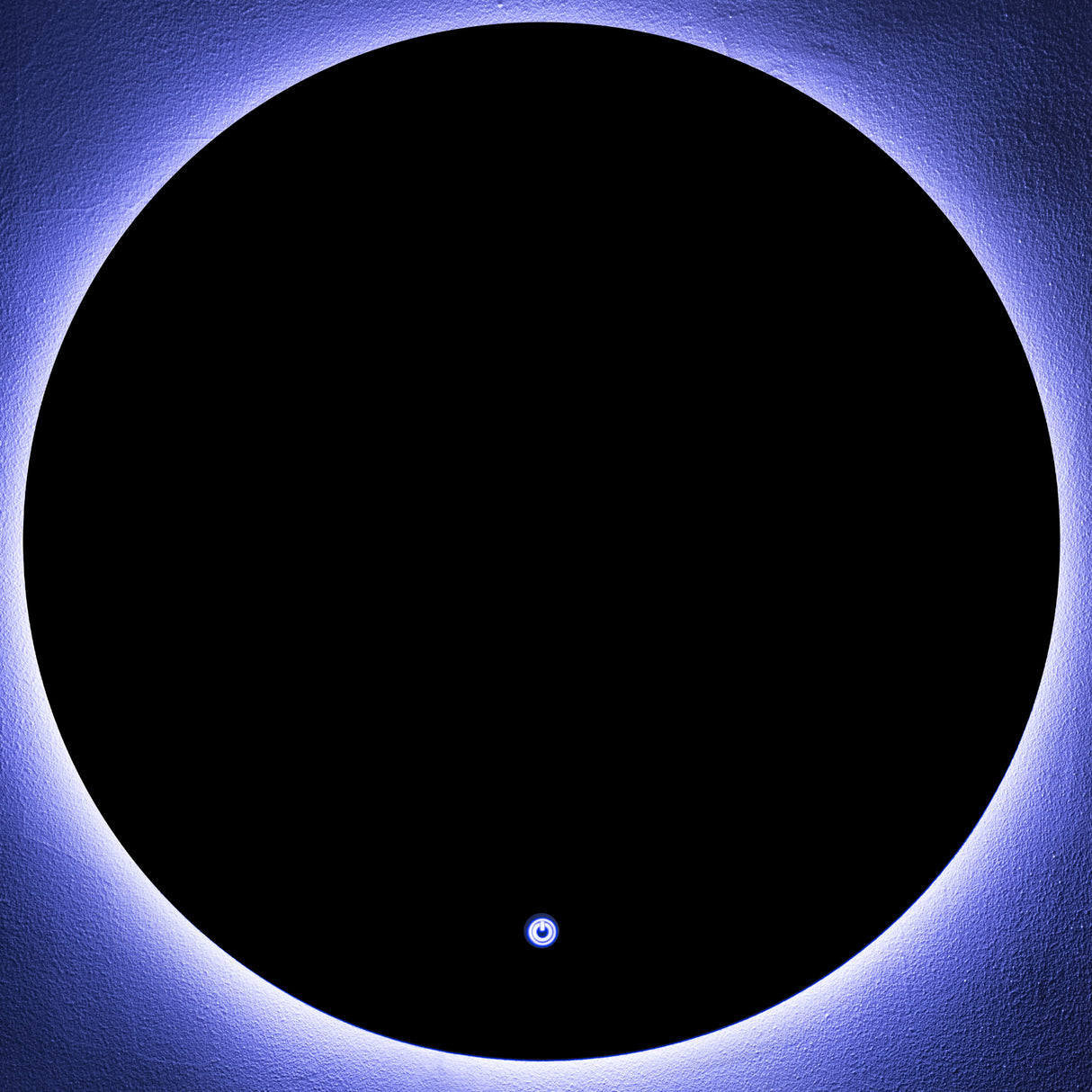 Espejo Visee Redondo Dorado 80x80cm con Luz Led y Marco Metálico - Espejos Decorativos | Bylmo