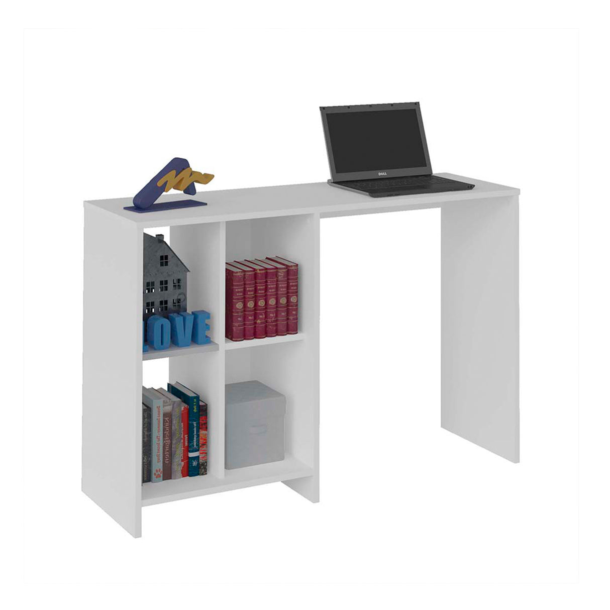 Centro de Computo Matrix Blanco 112x12cm sin Cajones - Escritorios | Bylmo