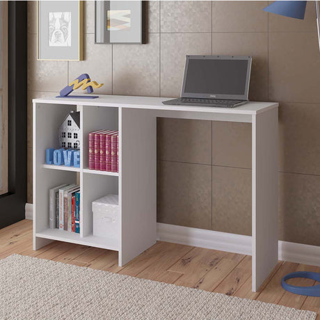 Centro de Computo Matrix Blanco 112x12cm sin Cajones - Escritorios | Bylmo