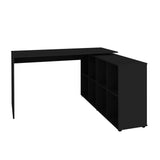 Escritorio en L Nero Negro 145x11cm sin Cajones - Escritorios | Bylmo