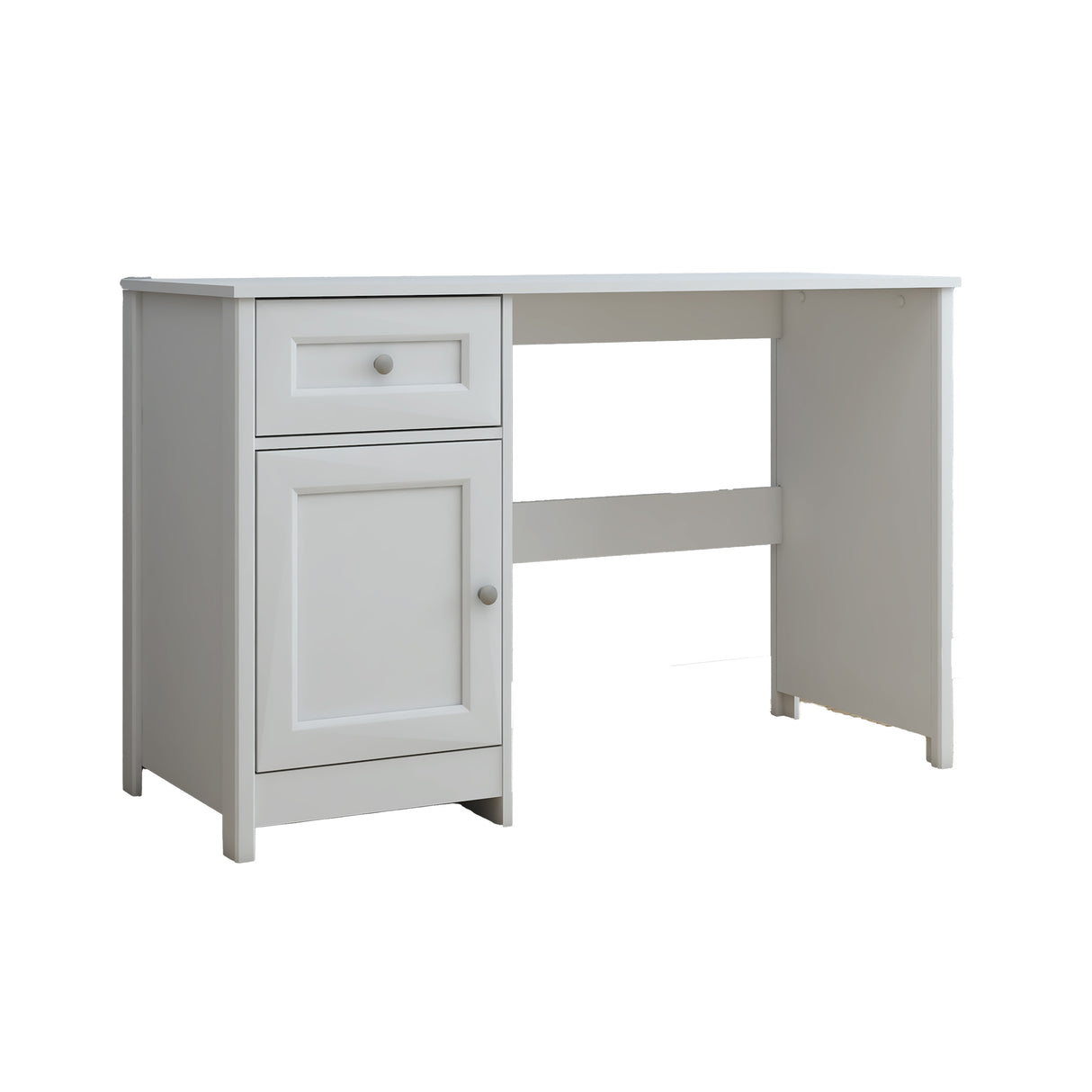 Escritorio Elva Blanco 132x3cm con Un Cajón - Escritorios | Bylmo