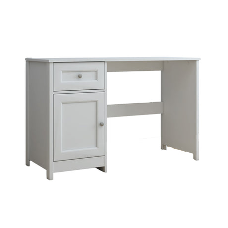 Escritorio Elva Blanco 132x3cm con Un Cajón - Escritorios | Bylmo