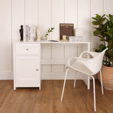 Escritorio Elva Blanco 132x3cm con Un Cajón - Escritorios | Bylmo