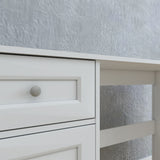 Escritorio Elva Blanco 132x3cm con Un Cajón - Escritorios | Bylmo