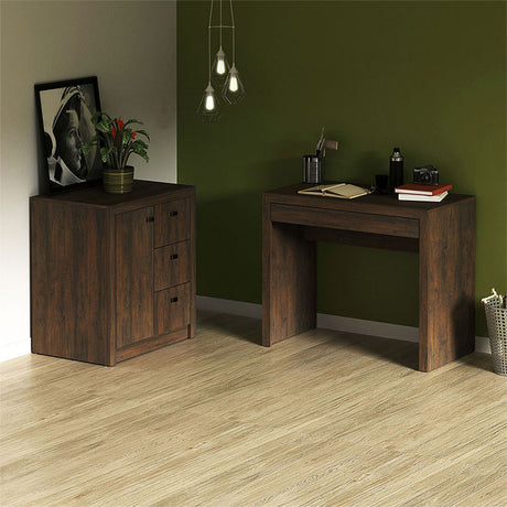 Escritorio Tokio Rustico 90x74.5cm con Un Cajón - Escritorios | Bylmo