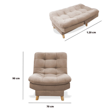Poltrona Hofmann Camel 70x90cm Reclinable - Sofas y Poltronas | Bylmo