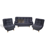 Sala Hauser Gris 185x90cm con Sofacama y Dos Sillas - Sofas y Poltronas | Bylmo