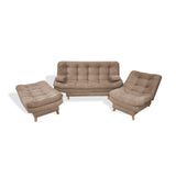 Sala Hauser Camel 185x90cm con Sofacama y Dos Sillas - Sofas y Poltronas | Bylmo