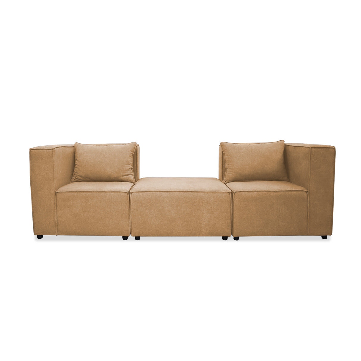 Sofá en L Hofer Camel 70x75cm Modular de Cuatro Puestos - Sofas y Poltronas | Bylmo